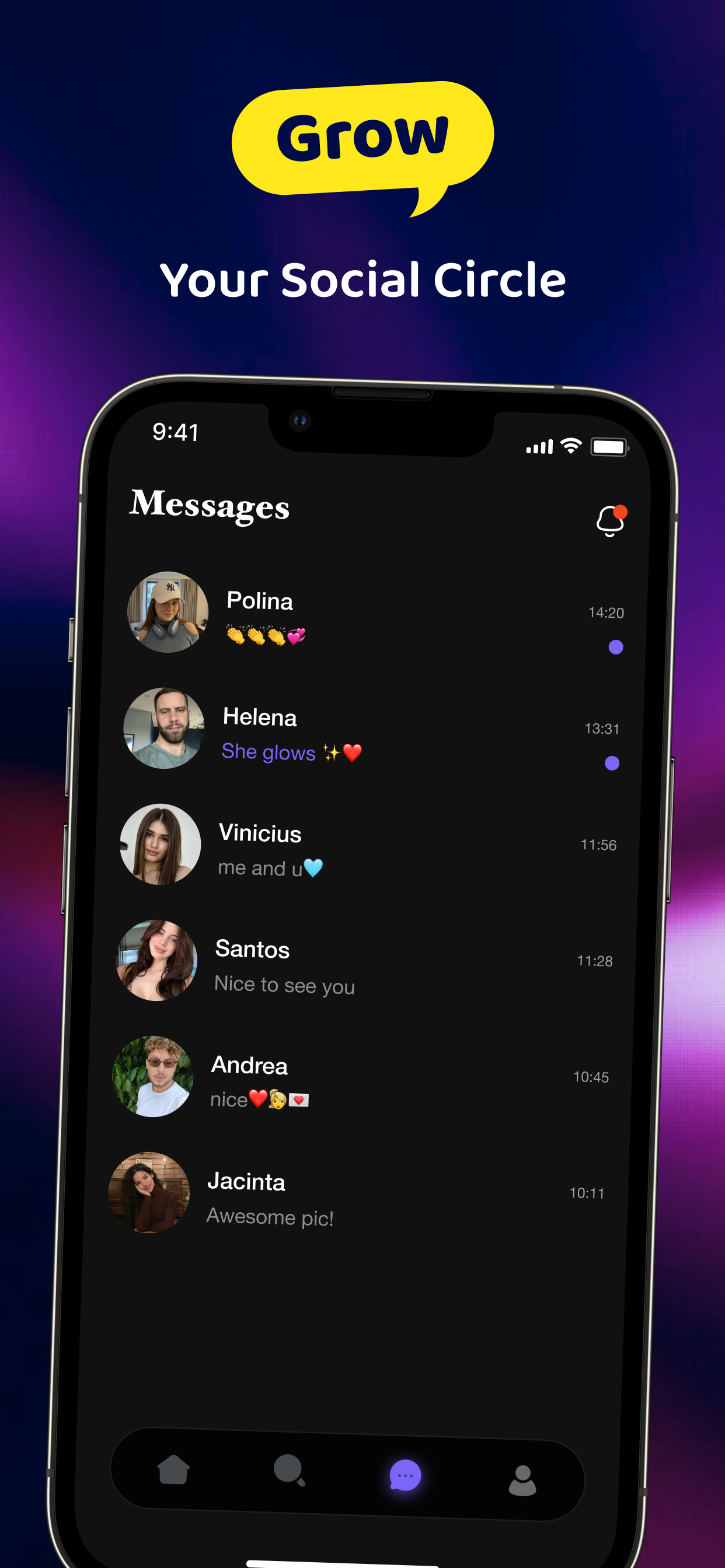app screenshot group chat